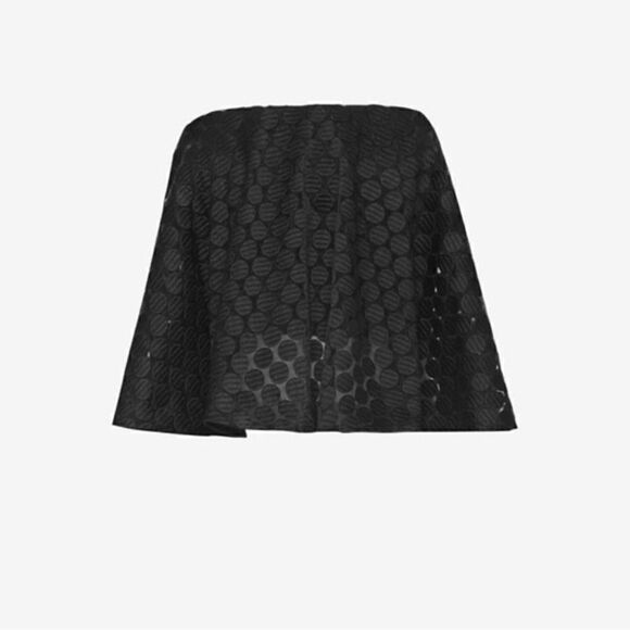 NICHOLAS | Embroidered Spot Flare Top Black - Picture 4 of 5